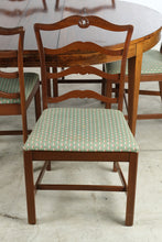 Load image into Gallery viewer, Antique Mahogany Round Extension Dining Table and 6 Chair Set with Four Leaves
