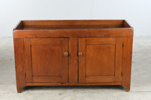 Load image into Gallery viewer, Antique Primitive Pine Dry Sink Cabinet Two Door Cupboard Server
