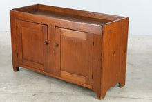 Load image into Gallery viewer, Antique Primitive Pine Dry Sink Cabinet Two Door Cupboard Server
