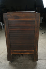 Load image into Gallery viewer, Antique Wood Icebox Cabinet with Metal Liner and Casters
