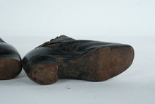 Load image into Gallery viewer, Antique Victorian Era Black Leather Button Boots with Scalloped Top
