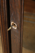 Load image into Gallery viewer, Antique Oak Bow Front China Cabinet with Ball &amp; Claw Feet (c. 1890–1915)
