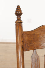 Load image into Gallery viewer, Antique Oak Chair with Rounded Seat
