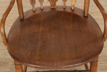 Load image into Gallery viewer, Antique Oak Chair with Rounded Seat
