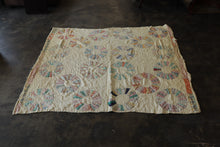 Load image into Gallery viewer, Antique 1930s Dresden Plate Quilt Hand Quilted Feed Sack Cotton 63 x 73
