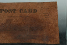 Load image into Gallery viewer, Antique Early 1900s Leather Postcard – “Cock-a-Doodle-Do / Any Old Dude’ll Do” Embossed Rooster &amp; Lady Design
