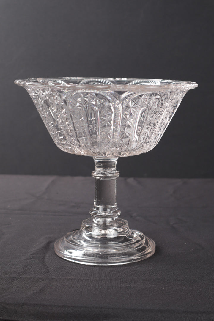 Antique Pressed Glass Compote / Preserve Stand