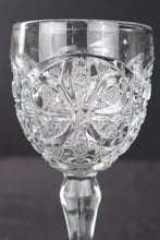 Load image into Gallery viewer, Set of 8 Antique Pressed Glass Water Goblets - Ferris Wheel
