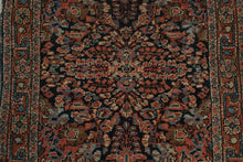 Load image into Gallery viewer, Antique Persian Sarouk Hand Knotted Wool Rug 45 x 29 Floral Medallion
