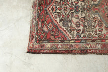 Load image into Gallery viewer, Antique Hand Knotted Persian Hamadan Rug 46 x 28 Tribal Wool Scatter Rug
