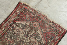 Load image into Gallery viewer, Antique Hand Knotted Persian Hamadan Rug 46 x 28 Tribal Wool Scatter Rug
