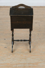 Load image into Gallery viewer, Antique Wooden Sewing Storage Cabinet Stand with Lift Lid and Interior Compartments
