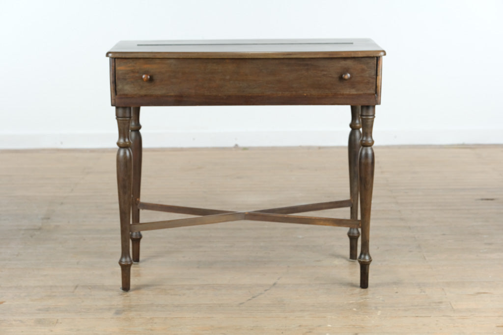 Antique Spinet Desk with Slide-Out Work Surface