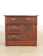 Load image into Gallery viewer, Antique Wash Cabinet with Marble Top
