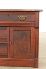 Load image into Gallery viewer, Antique Wash Cabinet with Marble Top
