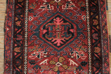 Load image into Gallery viewer, Antique Persian Runner Rug 25x68 Red Blue Tribal Medallion Wool
