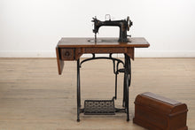 Load image into Gallery viewer, Antique Wheeler and Wilson Sewing Machine with Desk
