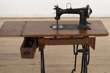 Load image into Gallery viewer, Antique Wheeler and Wilson Sewing Machine with Desk
