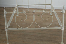 Load image into Gallery viewer, Antique White Wrought Iron Bed – Twin Size
