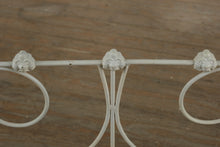 Load image into Gallery viewer, Antique White Wrought Iron Bed – Twin Size
