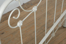 Load image into Gallery viewer, Antique White Wrought Iron Bed – Twin Size
