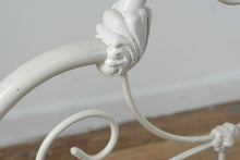 Load image into Gallery viewer, Antique White Wrought Iron Bed – Twin Size
