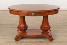 Load image into Gallery viewer, Antique Pedestal Console Table / Library Table
