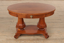 Load image into Gallery viewer, Antique Pedestal Console Table / Library Table
