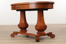 Load image into Gallery viewer, Antique Pedestal Console Table / Library Table
