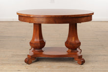 Load image into Gallery viewer, Antique Pedestal Console Table / Library Table
