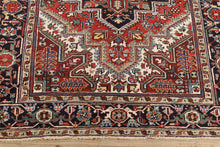 Load image into Gallery viewer, Antique Rug with Navy Border - 8&#39; x 6.5&#39;
