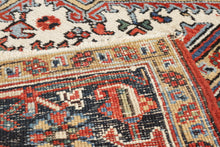 Load image into Gallery viewer, Antique Rug with Navy Border - 8&#39; x 6.5&#39;
