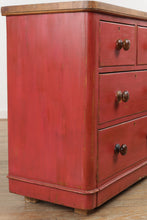 Load image into Gallery viewer, Antique Shabby Strawberry 4-Drawer Dresser
