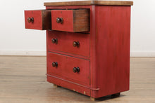 Load image into Gallery viewer, Antique Shabby Strawberry 4-Drawer Dresser
