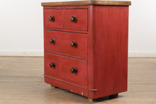 Load image into Gallery viewer, Antique Shabby Strawberry 4-Drawer Dresser
