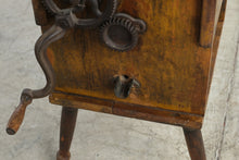 Load image into Gallery viewer, Antique Union Butter Churn 1864 Patent Wood and Cast Metal with Glass Top

