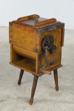 Load image into Gallery viewer, Antique Union Butter Churn 1864 Patent Wood and Cast Metal with Glass Top
