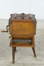 Load image into Gallery viewer, Antique Union Butter Churn 1864 Patent Wood and Cast Metal with Glass Top
