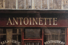 Load image into Gallery viewer, Chiu Tak Hak Paris Streetscape Framed Wall Art Prints Set of 2 Antoinette Bouchons
