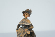 Load image into Gallery viewer, Vintage Anton Fischer Bavarian Schuhplattler Dirndl Dancers Wood Figurines Pair
