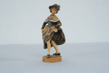 Load image into Gallery viewer, Vintage Anton Fischer Bavarian Schuhplattler Dirndl Dancers Wood Figurines Pair
