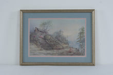 Load image into Gallery viewer, Ben Hampton Appalachian Spring 1974 Cabin Landscape Framed Art Print 20 by 15
