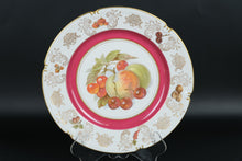Load image into Gallery viewer, Winterling Apple &amp; Cherry Decorative Plate – Gold Trim, 10&quot; – Gold Rim, Mix &amp; Match Set
