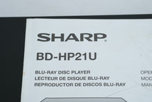 Load image into Gallery viewer, Sharp Aquos Blu-ray Disc Player BD-HP21U – Tested, No Remote
