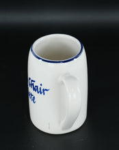 Load image into Gallery viewer, “Arm Chair Athlete” Ceramic Mug – 5.75" Tall • Blue Rim &amp; Script • Humor Coffee Cup
