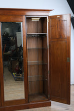 Load image into Gallery viewer, J.T. Smith &amp; Co. English Walnut Hall Wardrobe Armoire with Mirror
