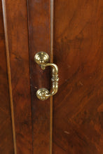 Load image into Gallery viewer, Antique Flame Mahogany Gentleman’s Wardrobe Armoire with Drawers and Interior Storage
