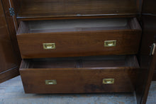 Load image into Gallery viewer, J.T. Smith &amp; Co. English Walnut Hall Wardrobe Armoire with Mirror
