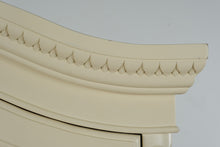 Load image into Gallery viewer, Elegant Cream Armoire by Muniré – French-Inspired Storage with Hanging Rod and Drawers
