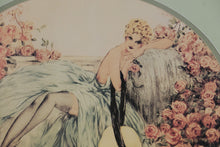 Load image into Gallery viewer, Louis Icart “La Belle Rose” Framed Art Print – Vintage Romantic French Deco Style
